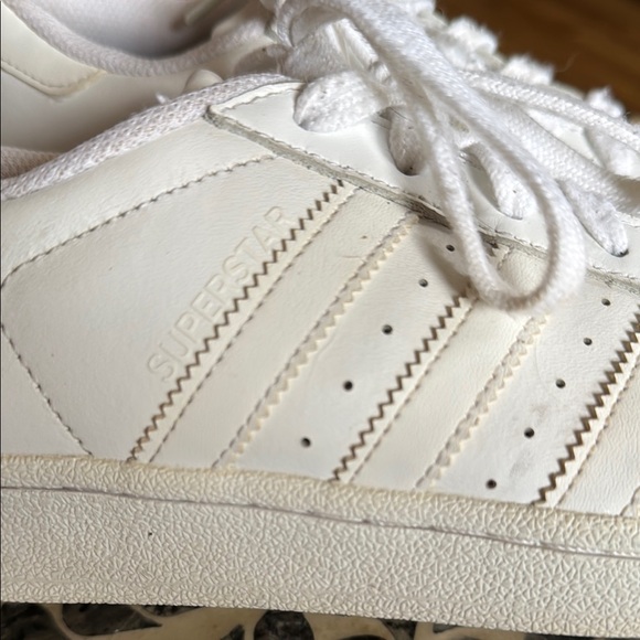 Adidas White Superstar Sneakers - Picture 3 of 13